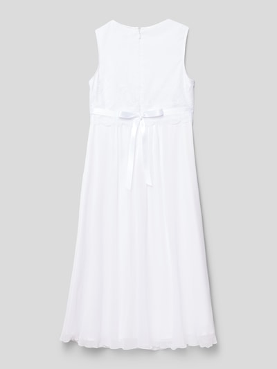 Weise Sukienka komunijna z wiązanym detalem Biały 3