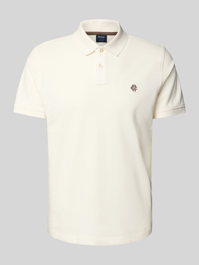MCNEAL Poloshirt met labelstitching Ecru - 2