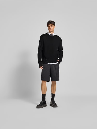 Marni Pullover in Strick-Optik im Used-Look Black 1