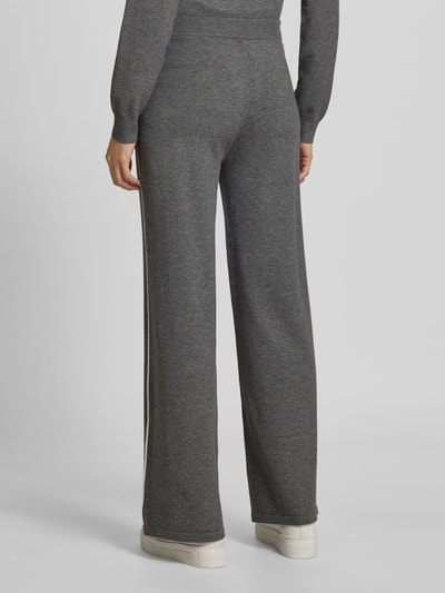 LIU JO SPORT Wide Leg Sweatpants mit Tunnelzug Anthrazit Melange 5