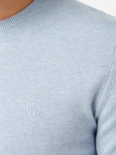 MCNEAL Pullover aus Organic Cotton Bleu Melange 4