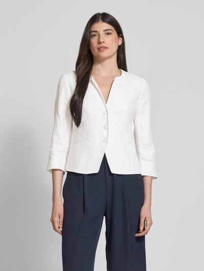 WHITE LABEL Blazer mit Leistentaschen Offwhite 4