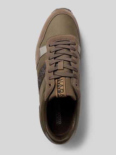 Napapijri Sneakers met vetersluiting Middenbruin - 3