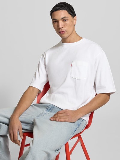 Levi's® Loose Fit T-Shirt aus reiner Baumwolle Weiss 3