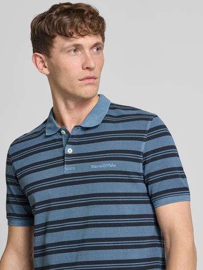 Marc O'Polo Regular Fit Poloshirt aus Baumwoll-Piqué Blau 3