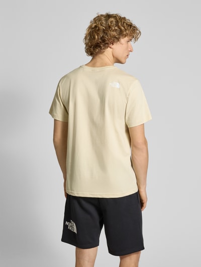 The North Face T-shirt met labelprint, model 'MOUNTAIN LINE' Beige - 5