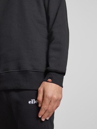 Ellesse Sweatshirt met labelstitching, model 'Fierro' Zwart - 3