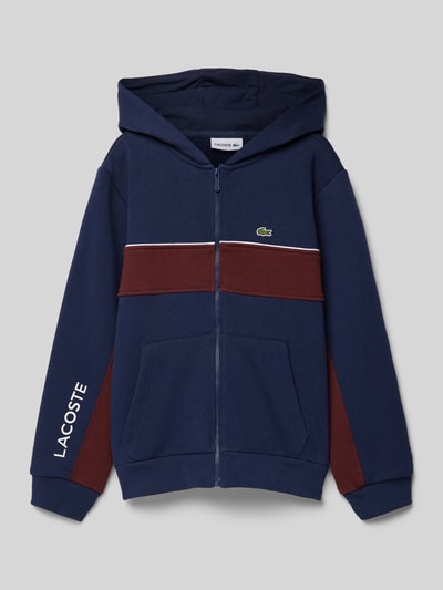 Lacoste Sweatjacke mit Label-Stitching Marine 1