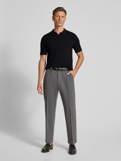 HUGO Regular Fit Poloshirt aus Viskose-Mix Modell 'SAN PETER-CV' Black 1