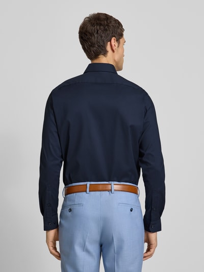 Christian Berg Men Regular Fit Business-Hemd mit Kentkragen Marine 5