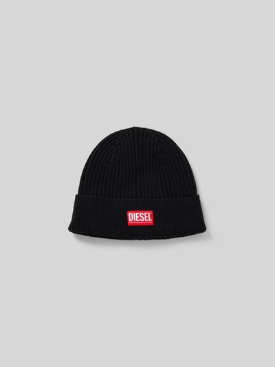 Diesel Beanie mit Label-Detail Black 2