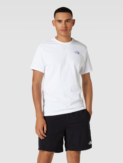 The North Face T-Shirt mit Label-Print Weiss 4