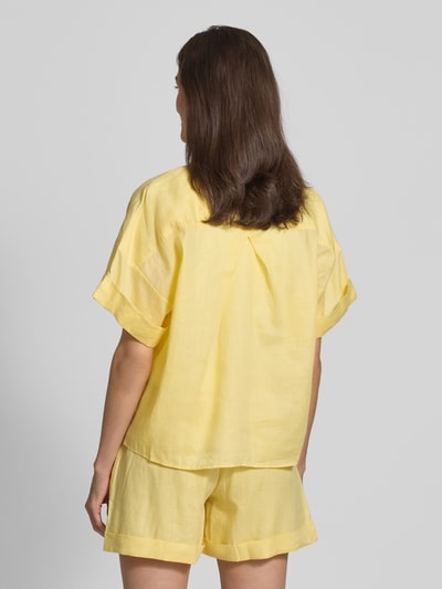 BOSS Orange Bluzka z ramii z obniżonymi ramionami model ‘Bisenas’ Żółty 5