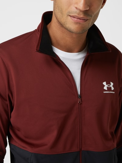 Under Armour Fitted Trainingsjacke mit Logo Aubergine 3