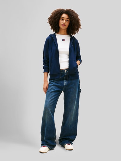 Tommy Jeans Regular Fit Sweatjacke aus Baumwoll-Mix Marine 1