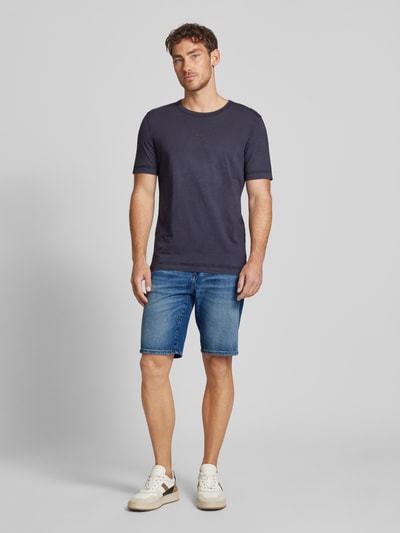 BOSS Orange Regular Fit Jeansshorts im 5-Pocket-Design Modell 'Re.Maine' Blau 1