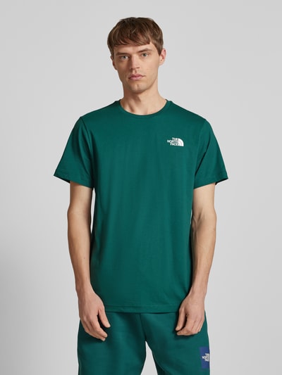 The North Face T-shirt met labelprint Groen - 4