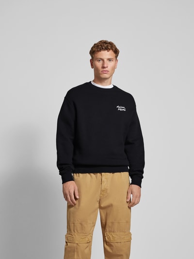 MAISON KITSUNE Sweatshirt aus reiner Baumwolle Black 4