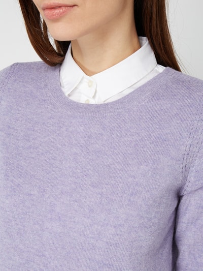 Joseph Janard Pullover mit wechselndem Maschenbild  Flieder 3
