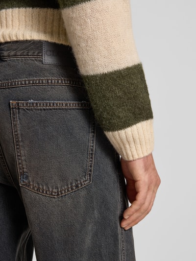 Closed Straight Fit Jeans mit Logo-Patch Dunkelblau 3