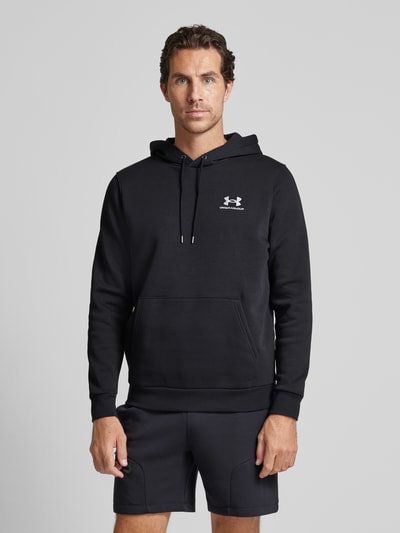 Under Armour Bluza z kapturem z wyhaftowanym logo Czarny 4