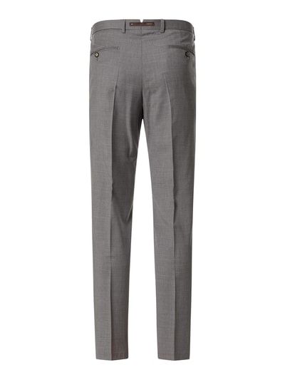 Windsor Shaped fit pantalon van scheerwol, model 'Peso' Antraciet - 4