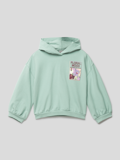 s.Oliver RED LABEL Hoodie mit Motiv-Print Mint 1