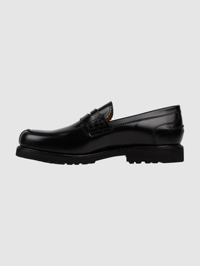 Berwick Mokasyny typu penny loafer skórzane Czarny 3