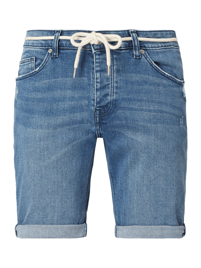 REVIEW Jeansshorts mit Gürtel  Blau 2