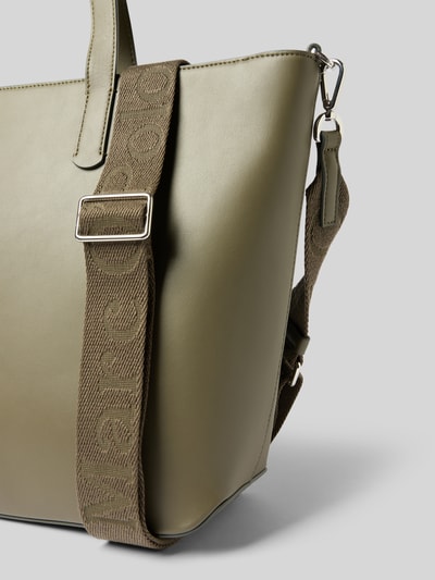 Marc O'Polo Shopper in leerlook en twee draagvarianten Olijfgroen - 3