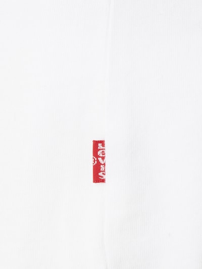 Levi's® T-shirt z bawełny z nadrukiem z logo  Biały 2