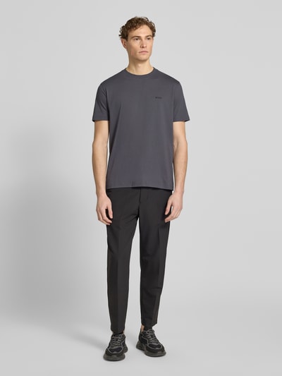 BOSS Green Regular Fit T-Shirt aus Baumwoll-Mix Modell 'TEE' Mittelgrau 1