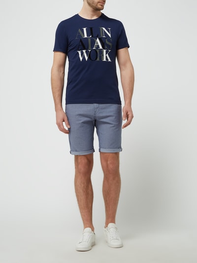 Tom Tailor Denim Slim Fit Chino-Shorts mit Stretch-Anteil  Blau 1