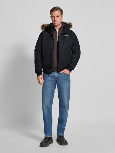 COLUMBIA Bomberjacke mit Label-Print Black 1
