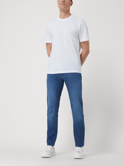 Brax Straight fit jeans met lyocell, model 'Cadiz' Blauw - 1