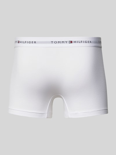Produktfoto, Trunks aus Baumwoll-Mix im 3er-Pack von Tommy Hilfiger, biały, jednolity, krój skinny fit, elastyczny pas, materiał stretch