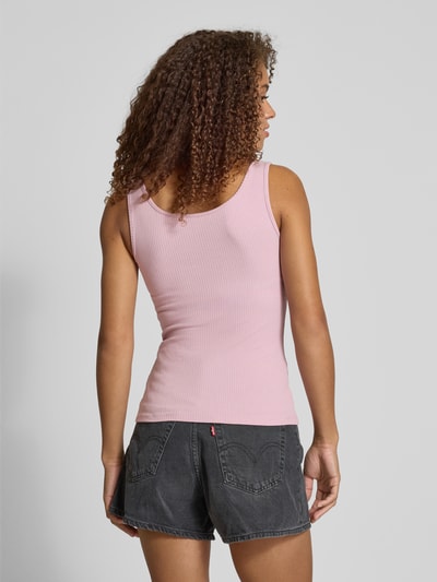 PIECES Slim Fit Tank Top aus Baumwoll-Mix Modell 'KITTE' Rosa 5
