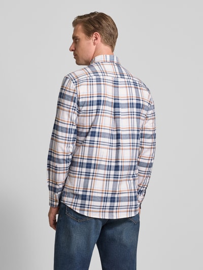 Fynch-Hatton Regular fit vrijetijdsoverhemd met button-downkraag Marineblauw - 5