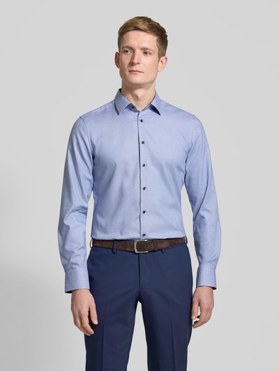 ETERNA SLIM FIT Koszula biznesowa o kroju regular fit z kołnierzykiem typu kent Królewski niebieski 4