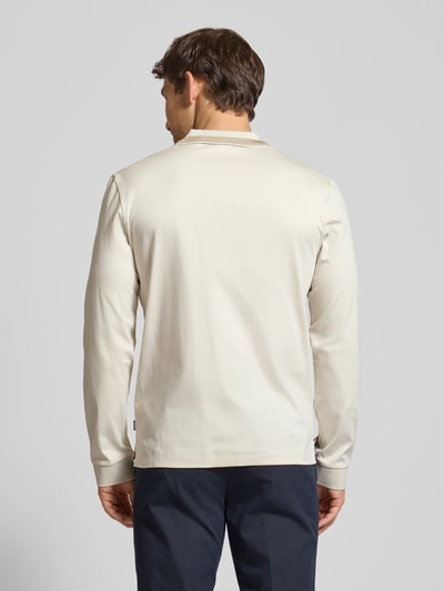 BOSS Poloshirt mit Label-Detail Modell 'Pleins' Offwhite 5