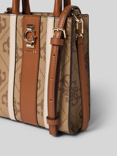 Guess Schoudertas met labelapplicatie, model 'ERENIA MINI TOTE' Lichtbruin - 3