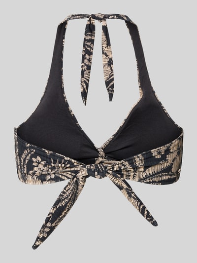 Barts Bikinitop met halter, model 'Tuala' Zwart - 3