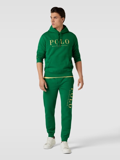Polo Ralph Lauren Spodnie dresowe z wyhaftowanym logo model ‘ATHLETIC’ Zielony 1