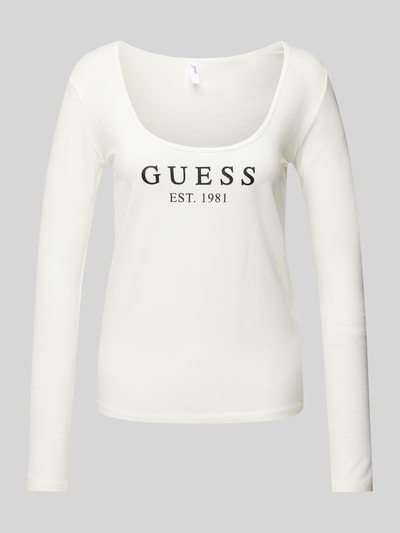 Guess Longsleeve mit Label-Print Modell 'CARRIE' Offwhite 2