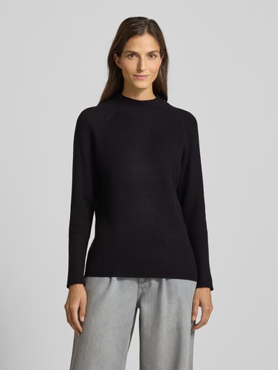 Soyaconcept Strickpullover mit gerippten Abschlüssen Modell 'KANITA' Black 4
