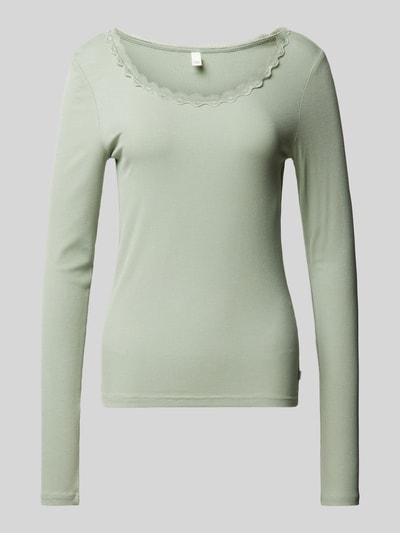 QS Longsleeve met ronde hals Lichtgroen - 2