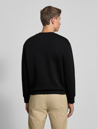 ARMANI EXCHANGE Bluza z naszywką z logo model ‘FELPA’ Czarny 5