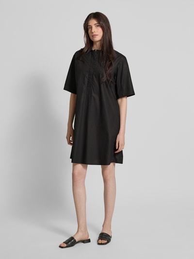 Christian Berg Woman Knielange overhemdjurk met 1/2-mouwen Zwart - 1