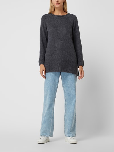 Tom Tailor Oversized Pullover aus Viskosemischung Anthrazit 1