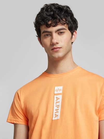 Alpha Industries T-shirt van zuiver katoen Abrikoos - 3